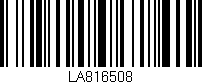 Código de barras (EAN, GTIN, SKU, ISBN): 'LA816508'
