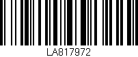 Código de barras (EAN, GTIN, SKU, ISBN): 'LA817972'