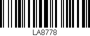 Código de barras (EAN, GTIN, SKU, ISBN): 'LA8778'