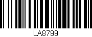 Código de barras (EAN, GTIN, SKU, ISBN): 'LA8799'