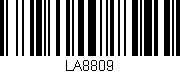 Código de barras (EAN, GTIN, SKU, ISBN): 'LA8809'