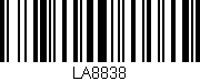 Código de barras (EAN, GTIN, SKU, ISBN): 'LA8838'