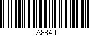 Código de barras (EAN, GTIN, SKU, ISBN): 'LA8840'