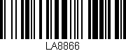 Código de barras (EAN, GTIN, SKU, ISBN): 'LA8866'