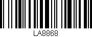 Código de barras (EAN, GTIN, SKU, ISBN): 'LA8868'