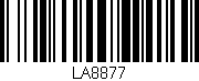 Código de barras (EAN, GTIN, SKU, ISBN): 'LA8877'