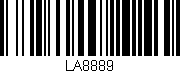 Código de barras (EAN, GTIN, SKU, ISBN): 'LA8889'
