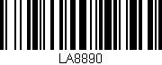 Código de barras (EAN, GTIN, SKU, ISBN): 'LA8890'