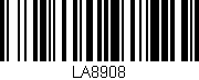 Código de barras (EAN, GTIN, SKU, ISBN): 'LA8908'