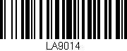 Código de barras (EAN, GTIN, SKU, ISBN): 'LA9014'