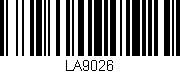 Código de barras (EAN, GTIN, SKU, ISBN): 'LA9026'