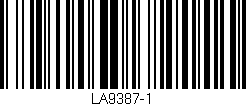 Código de barras (EAN, GTIN, SKU, ISBN): 'LA9387-1'