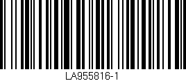 Código de barras (EAN, GTIN, SKU, ISBN): 'LA955816-1'