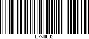 Código de barras (EAN, GTIN, SKU, ISBN): 'LAXIII002'