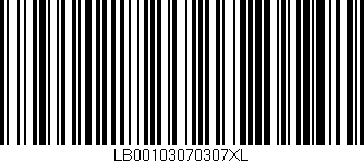 Código de barras (EAN, GTIN, SKU, ISBN): 'LB00103070307XL'