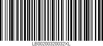 Código de barras (EAN, GTIN, SKU, ISBN): 'LB00200320032XL'