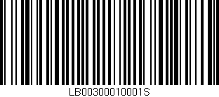 Código de barras (EAN, GTIN, SKU, ISBN): 'LB00300010001S'