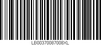 Código de barras (EAN, GTIN, SKU, ISBN): 'LB00370087008XL'