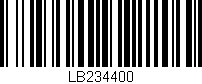 Código de barras (EAN, GTIN, SKU, ISBN): 'LB234400'