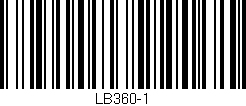 Código de barras (EAN, GTIN, SKU, ISBN): 'LB360-1'