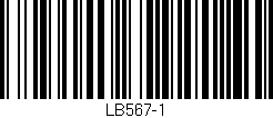 Código de barras (EAN, GTIN, SKU, ISBN): 'LB567-1'