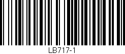 Código de barras (EAN, GTIN, SKU, ISBN): 'LB717-1'