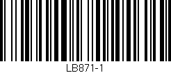 Código de barras (EAN, GTIN, SKU, ISBN): 'LB871-1'