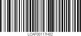 Código de barras (EAN, GTIN, SKU, ISBN): 'LCAF00117H02'