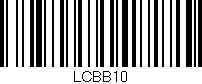 Código de barras (EAN, GTIN, SKU, ISBN): 'LCBB10'