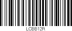 Código de barras (EAN, GTIN, SKU, ISBN): 'LCBB12R'