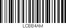 Código de barras (EAN, GTIN, SKU, ISBN): 'LCBB4AM'