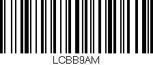 Código de barras (EAN, GTIN, SKU, ISBN): 'LCBB9AM'