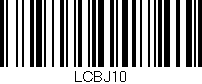 Código de barras (EAN, GTIN, SKU, ISBN): 'LCBJ10'