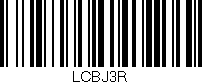 Código de barras (EAN, GTIN, SKU, ISBN): 'LCBJ3R'