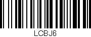 Código de barras (EAN, GTIN, SKU, ISBN): 'LCBJ6'