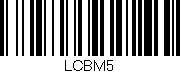 Código de barras (EAN, GTIN, SKU, ISBN): 'LCBM5'