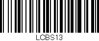 Código de barras (EAN, GTIN, SKU, ISBN): 'LCBS13'