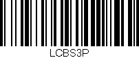 Código de barras (EAN, GTIN, SKU, ISBN): 'LCBS3P'