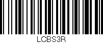 Código de barras (EAN, GTIN, SKU, ISBN): 'LCBS3R'