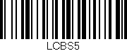 Código de barras (EAN, GTIN, SKU, ISBN): 'LCBS5'