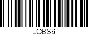 Código de barras (EAN, GTIN, SKU, ISBN): 'LCBS6'