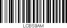 Código de barras (EAN, GTIN, SKU, ISBN): 'LCBS9AM'
