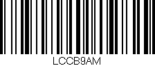 Código de barras (EAN, GTIN, SKU, ISBN): 'LCCB9AM'