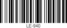 Código de barras (EAN, GTIN, SKU, ISBN): 'LE-940'