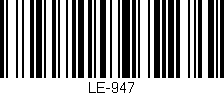 Código de barras (EAN, GTIN, SKU, ISBN): 'LE-947'