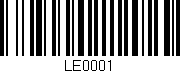 Código de barras (EAN, GTIN, SKU, ISBN): 'LE0001'
