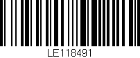 Código de barras (EAN, GTIN, SKU, ISBN): 'LE118491'