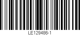 Código de barras (EAN, GTIN, SKU, ISBN): 'LE129486-1'