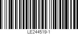 Código de barras (EAN, GTIN, SKU, ISBN): 'LE244519-1'
