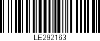 Código de barras (EAN, GTIN, SKU, ISBN): 'LE292163'